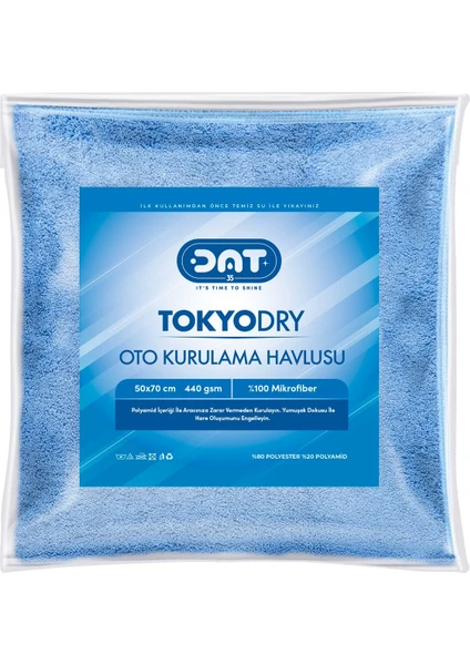 Tokyodry 50CMX70CM Mikrofiber Oto Kurulama Havlusu Araç Yıkama Bezi Araba Temizlik Havlusu 440GSM