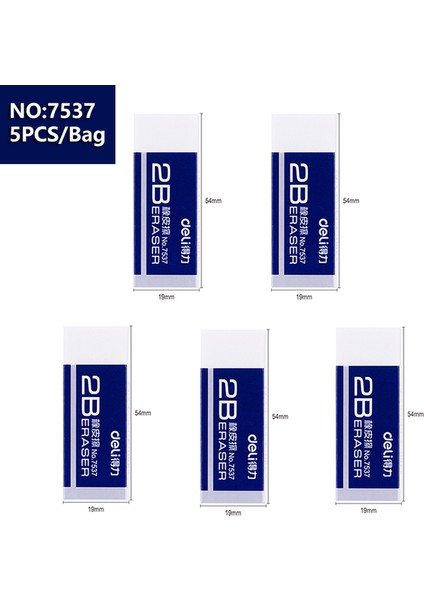 2b 7537-5 Adet Deli 5/8 Adet Silgi Kırtasiye Yumuşak Kauçuk Ofis Okul Düzeltme Malzemeleri Çocuklar Için Silgi Temizle Silgi Kalem Seti Hediye 2b 4b (Yurt Dışından)