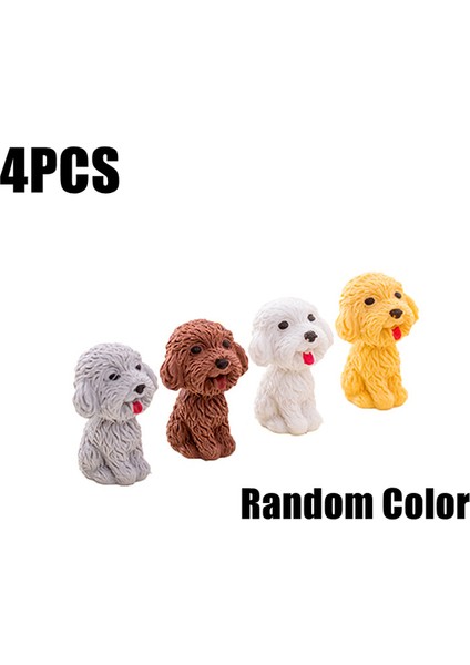 4 Adet (Rastgele Renk) 4 Adet Yaratıcı Sevimli Karikatür Yavru Köpek Silgi Kawaii Kırtasiye Kalem Kauçuk Silgi Öğrenci Çocuklar Hediyeler Okul Ofis Malzemeleri Yeni (Yurt Dışından)