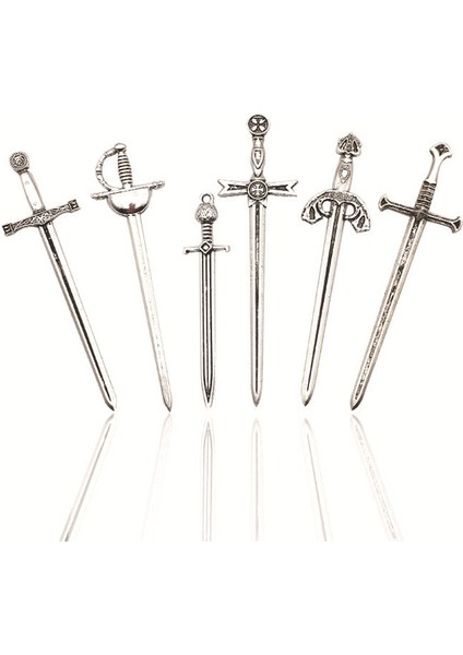 6 Adet 2/6 Adet Antika Kılıç Bıçak Kitap Ayracı Seti Retro Takılar Metal Kitap Ayraçları Okuma Kitabı Klipleri Işaretleyiciler Zanaat Malzemeleri Dıy Takı (Yurt Dışından)