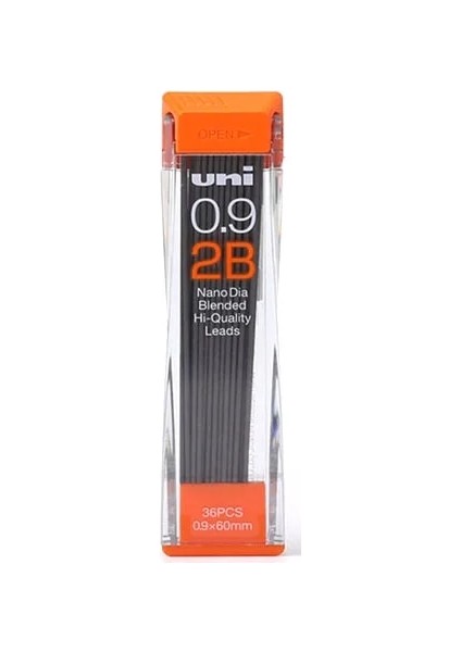 2b 09MM 1 Adet Japonya Unı Otomatik Kurşun Çekirdek 0.9mm Özel Sert ve Kırılması Kolay Aktif Kalem Kurşun 0.9-202ND Otomatik Kalem Dolum (Yurt Dışından)