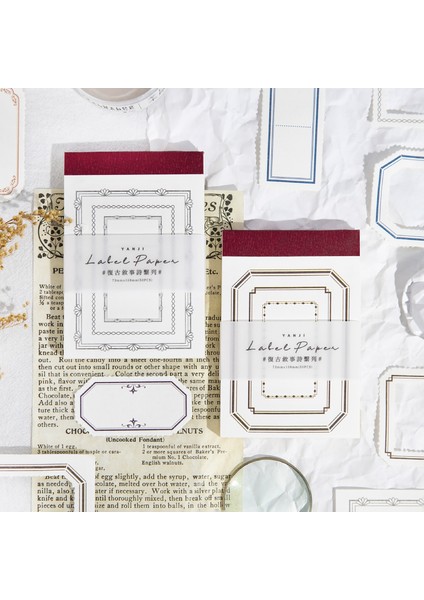 D Yoofun 50 Sayfa Vintage Malzeme Kağıt Kitap Retro Not Pedleri Çerçeve ile Kolaj Önemsiz Dergisi Fotoğraf Scrapbooking Dıy (Yurt Dışından) indirimleri