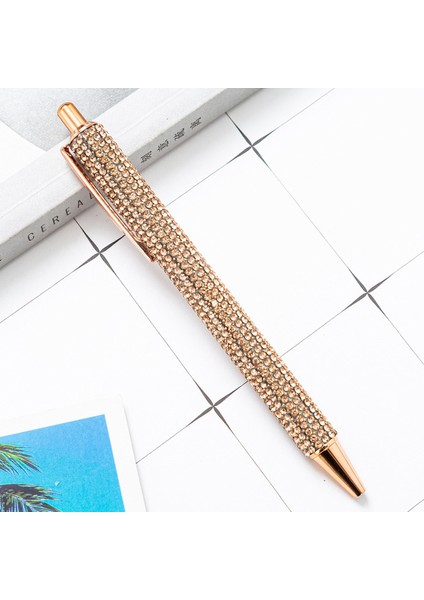 G 1 Parça Tükenmez Kalem Lüks Taklidi Sevimli Düğün Gül Altın Metal Kırtasiye Okul Ofis Arzı Yüksek Kaliteli Kalemler (Yurt Dışından)