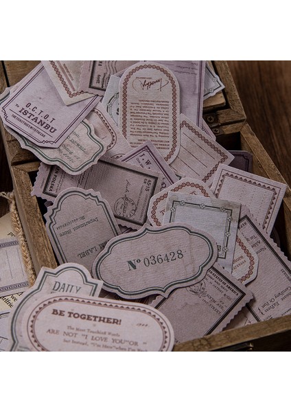 H Journamm 50 Adet Vintage Kutulu Vintage Bloknot Scrapbooking Malzemeleri Yaratıcı Kırtasiye Not Ofis Malzemeleri Okul Notları Kağıt (Yurt Dışından)