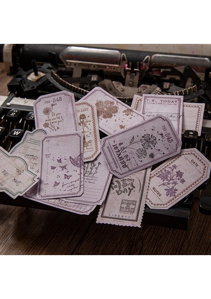 H Journamm 50 Adet Vintage Kutulu Vintage Bloknot Scrapbooking Malzemeleri Yaratıcı Kırtasiye Not Ofis Malzemeleri Okul Notları Kağıt (Yurt Dışından)