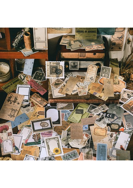 Stil 2 200 Adet/paket Vintage Koleksiyon Defteri Kağıdı Dekoratif Sticker Retro Günlük Kaydı Kağıt Damga Çıkartmalar Scrapbooking Günlüğü Projesi (Yurt Dışından) modelleri