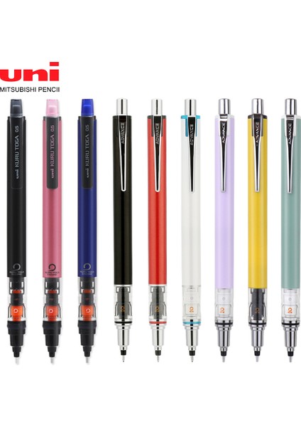 M5-452 Mavi 1 Adet Unı M5-559 /450 0.5mm Ilkokul Öğrencileri Sürekli Yazma Kuru Toga Dönen Çift Hızlı Mekanik Kurşun Kalem 0.3mm (Yurt Dışından)