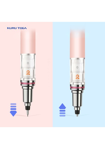 M5-452 Mavi 1 Adet Unı M5-559 /450 0.5mm Ilkokul Öğrencileri Sürekli Yazma Kuru Toga Dönen Çift Hızlı Mekanik Kurşun Kalem 0.3mm (Yurt Dışından)