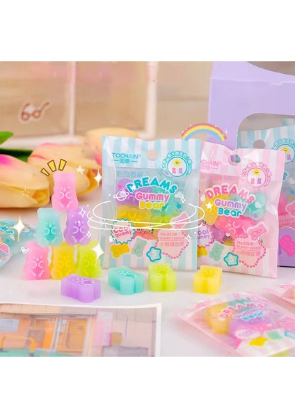 A-1 Paket 5 Adet/paket Kawaii Ayı Silgi Sevimli Öğrenci Kalem Yazma Çizim Silgi Çocuk Hediyeleri Kore Kırtasiye Ofis Malzemeleri (Yurt Dışından) modelleri