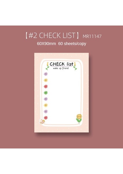 Stil 7 60 Yaprak Kawaii Yapışkan Notlar Sevimli Karikatür Kendinden Yapışkanlı Not Not Bloknot Okul Sınıf Ofis Dizüstü Sevimli Dekorasyon (Yurt Dışından)