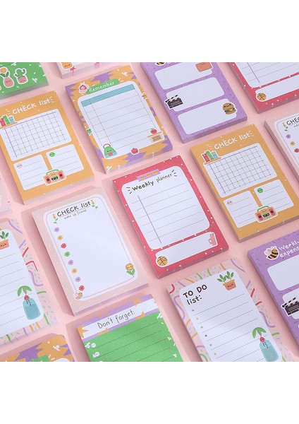 Stil 7 60 Yaprak Kawaii Yapışkan Notlar Sevimli Karikatür Kendinden Yapışkanlı Not Not Bloknot Okul Sınıf Ofis Dizüstü Sevimli Dekorasyon (Yurt Dışından)