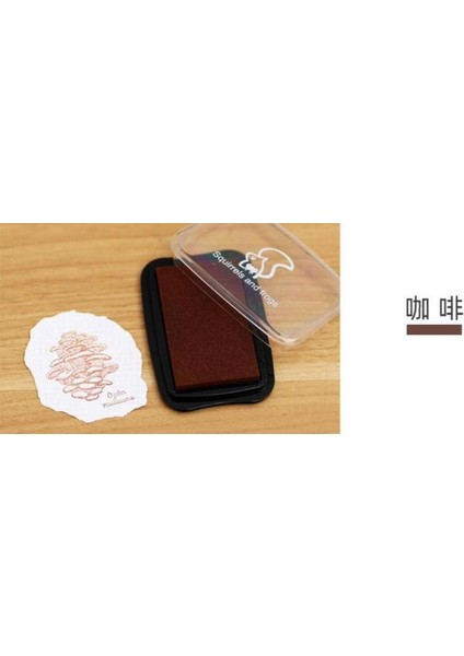 Kahve Mürekkep Pedi Retro Altın Renkleri Dıy Zanaat Inkpad El Yapımı Kauçuk Pullar Kumaş Ahşap Kağıt Scrapbooking Mürekkep Pedi Kırtasiye Malzemeleri (Yurt Dışından)