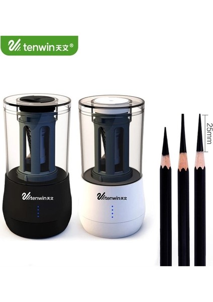 8039-BLACK Tenwin 8039 Plug-In Güç Elektrikli Kalemtıraş Kroki/kömür/kalem Uzun/kısa Delik Anahtarı Otomatik Kalemtıraş (Yurt Dışından) fırsatları
