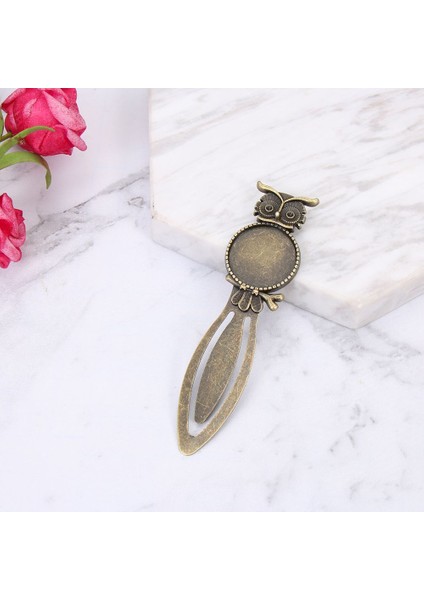 1-1 Adet Moda Antika Vintage Retro El Yapımı Kitap Ayracı Cabochon Tabanı Yer Imi Ayarı Cabochon Cameo Dıy Kitap Ayracı (Yurt Dışından)