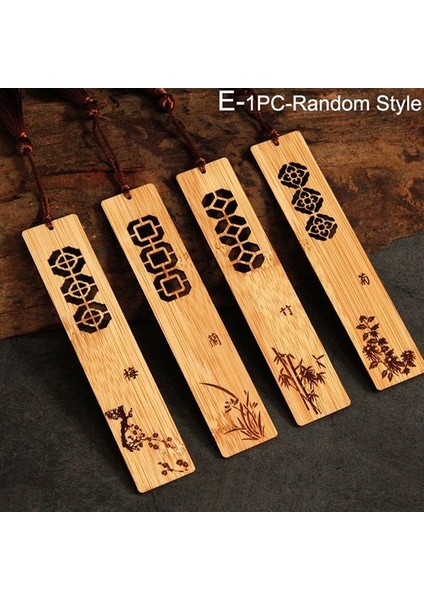 E Chic Hatıra Kırtasiye Öğrencileri Hediye Çin Tarzı Ofis Kitap Klasörü Ahşap Imi Kitap Klibi Sayfalandırma Işareti (Yurt Dışından)