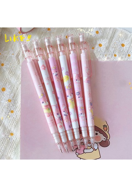 B 4/6 Adet 0.5mm Sevimli Karikatür Otomatik Kalemler Yaratıcı Basın Kalemler Öğrenci Mekanik Kurşun Kalemler Kawaii Kırtasiye Hediye Okul Ofis (Yurt Dışından) modelleri