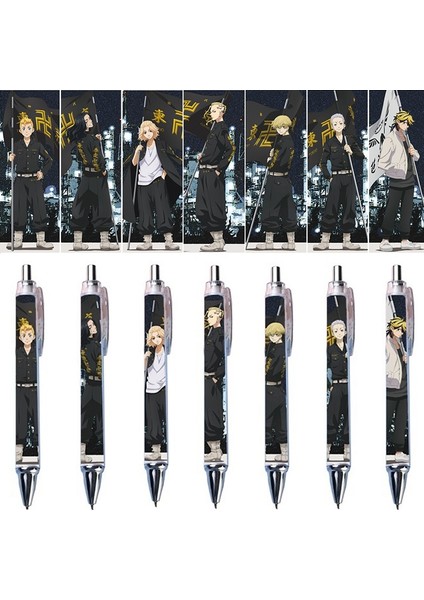 L 0.5mm Kalem Tokyo Revengers Sano Manjirou Tachibana Hinata Kawata Souta Tükenmez Kalemler Mavi Dolum Tükenmez Kalem Ofis Okul Yazma Kırtasiye (Yurt Dışından) indirimleri
