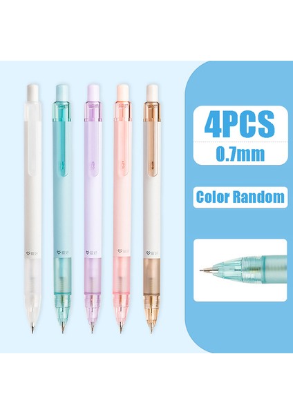 4 Adet 0.7mm 4 Adet/takım 2b Mekanik Kurşunkalemler Şeker Renkler 0.5/0.7mm Basit Basın Otomatik Kalemler Öğrenciler Ofis Yazma Malzemeleri Kırtasiye (Yurt Dışından)