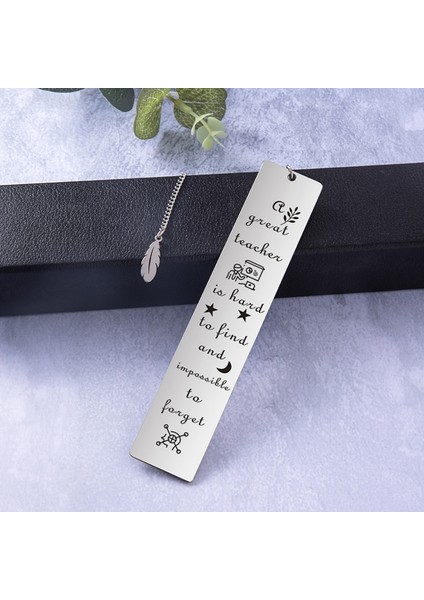 Stil 10 Öğretmenler Günü Hediyesi Metal Yaprak Kolye Imi Öğrenci Öğretmen Yazı Hediye Yaratıcı Okuma Imi Öğrenme Ofis Malzemeleri (Yurt Dışından) indirimleri