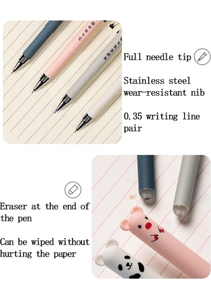 68 Adet 6 Yedek Set 68 Adet/takım 0.35MM Kawaii Silinebilir Kalemler Yazma Kız Hediyeler Için Sevimli Ayı Jel Kalem Ofis Aksesuarları Okul Malzemeleri Kırtasiye (Yurt Dışından) fırsatları