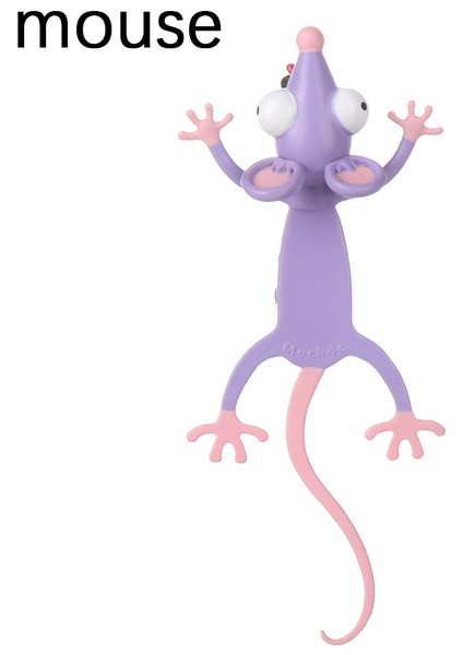 Fare Moda 3D Stereo Karikatür Işaretleyici Hayvan Imleri Sevimli Kedi Pvc Malzeme Komik Öğrenci Okul Kırtasiye Çocuk Hediye Kitap Ayracı (Yurt Dışından)