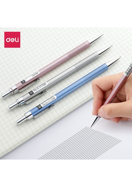 S452-05-HB Deli Mekanik Kurşun Kalem 0.7mm Hb Metal Otomatik Kalemler Öğrenci Sanat Kroki Yazma 2b Kalem Kurşun Yedekler Silgi ile (Yurt Dışından) fiyatları
