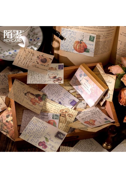 Stil 1 Vintage Bloknot Malzeme Kağıt Kitap Çiçekler Kelebek Mektup Dıy Scrapbooking Kartları Günlüğü Önemsiz Dergisi Retro Dekorasyon Kağıdı (Yurt Dışından)