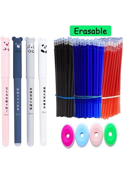 68 Pcs 6 Renk Seti 68 Adet / Takım 0.35MM Kawaii Silinebilir Kalemler Yazma Kız Hediyeler Için Sevimli Ayı Jel Kalem Ofis Aksesuarları Okul Malzemeleri Kırtasiye (Yurt Dışından) fiyatları