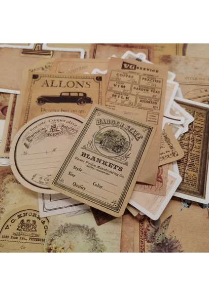 Stil 6 100 Adet Vintage Ingilizce Etiketler Antika Notlar Koleksiyonu Malzeme Kağıt Dekoratif Scrapbooking Günlüğü Albümü Etikel Dergisi Planlayıcısı (Yurt Dışından) fiyatları