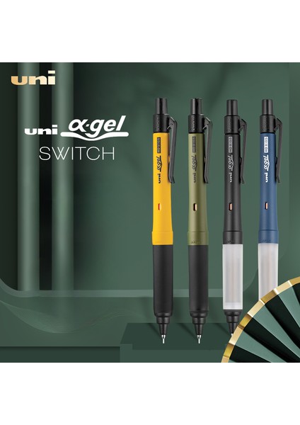 0.5mm Sarı Set Uni Kawaii Mekanik Kurşun Kalem Okul Kırtasiye Malzemeleri 0.3/0.5mm Çift Modlu Rotasyon Öğrenciler Anti-Kırık Çekirdek Otomatik Kalemler (Yurt Dışından)