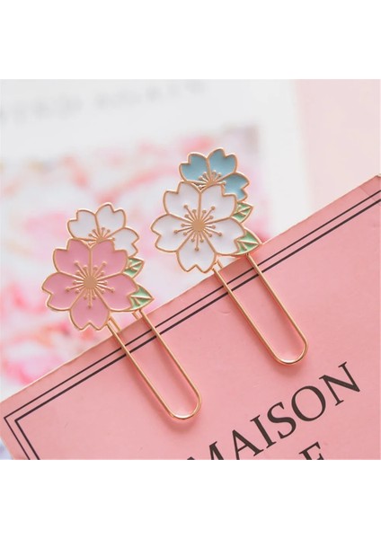 1 Adet B Kiraz Sakura Imleri Metal Klasör Klipsleri Sayfa Tutucu Kawaii Kırtasiye Fotoğrafları Biletleri Belgeleri Kelepçe Ofis Malzemeleri (Yurt Dışından) fiyatları