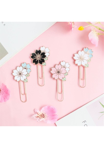 1 Adet B Kiraz Sakura Imleri Metal Klasör Klipsleri Sayfa Tutucu Kawaii Kırtasiye Fotoğrafları Biletleri Belgeleri Kelepçe Ofis Malzemeleri (Yurt Dışından) modelleri