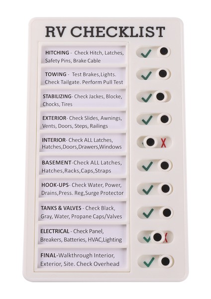 Rv Kontrol Listesi Çok Amaçlı Duvara Asılan Kontrol Listesi Not Panoları Ayarlanabilir Işlerim Yapılacaklar Listesi Pad Rv Ev Duvarı Okul Sınıfı Için 5'' x 8'' (Yurt Dışından)