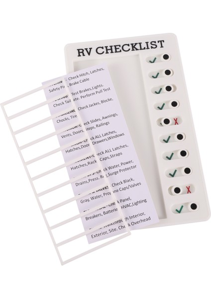 Rv Kontrol Listesi Çok Amaçlı Duvara Asılan Kontrol Listesi Not Panoları Ayarlanabilir Işlerim Yapılacaklar Listesi Pad Rv Ev Duvarı Okul Sınıfı Için 5'' x 8'' (Yurt Dışından)