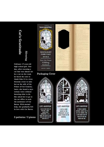 Kedinin Minnettarlığı 3 Adet/paket Masal Tema Yaratıcı Imleri Pamuk Prenses Alice Harikalar Diyarında Sayfa Işaretleyicileri Öğrenci Hediyeler Kırtasiye Malzemeleri (Yurt Dışından)