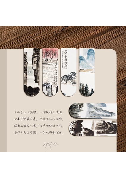 Bir 1 Adet Manyetik Kitap Ayracı Çin Ünlü Resim Qi Baishi Antika Sanat Sayfa Klasörü Kitap Okuyucular Kırtasiye Malzemeleri (Yurt Dışından) fırsatları