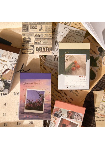 G Journamm 50-60 Sayfa Washi Kağıt Çıkartma Kitabı Yapışkanlı Zanaat Kartları Dekor Kırtasiye Dıy Scrapbooking Sanat Kolaj Albümü Çıkartmalar (Yurt Dışından) fiyatları