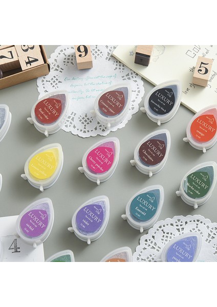 R 20 Gökkuşağı Renkleri Diy Craft Scrapbooking Mürekkep Pedi Pullar (Yurt Dışından)