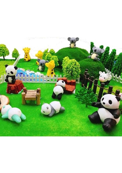 ER-BRI034 1 Takım Japon Ithal Iwako Karikatür Yaratıcı Çocuk Eğlenceli Silgi Karikatür Montajlı Üç Boyutlu Hayvan Gıda Modelleme (Yurt Dışından) modelleri