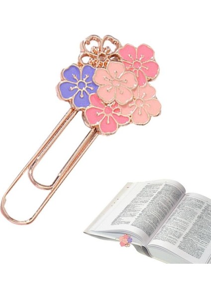 B Sakura Ataşlar Sakura Şekilli Kitap Ayracı Kiraz Çiçeği Ataşlar Sevimli Çiçek Imleri Metal Çiçek Şekilli Ataç (Yurt Dışından) fiyatları