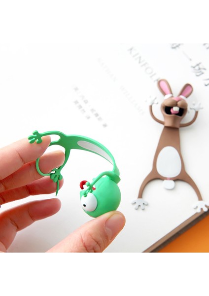 Stil 3 Komik Öğrenci Okul Kırtasiye Çocuk Hediye Kitap Ayracı 3D Stereo Karikatür Orijinal Sevimli Kedi Pvc Malzeme Işaretleyici Hayvan Imleri (Yurt Dışından) indirimleri