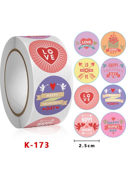 500 Adet Stil 23 100/500 Adet Renkli Yuvarlak/kalp Şekli Çıkartmalar Çocuklar Için Ödül Etiket Kodlama Nokta Etiket Sevgililer Günü Aşk Etiket Hediye Dekor (Yurt Dışından)