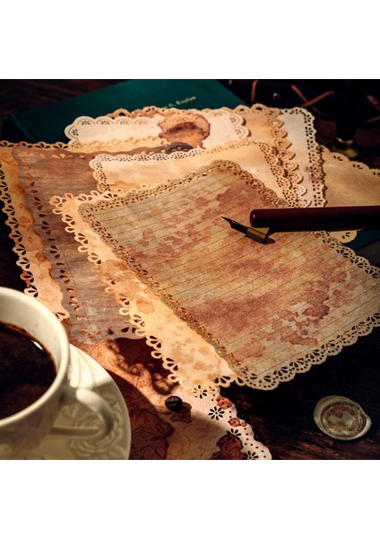 Stil 4 Vintage Içi Boş Dantel Çerçeve Kenar Kağıt Dekor Yazılabilir Kağıt Malzemesi Kağıt Estetik Dekorasyon Scrapbooking Önemsiz Günlük Kaydı (Yurt Dışından) indirimleri