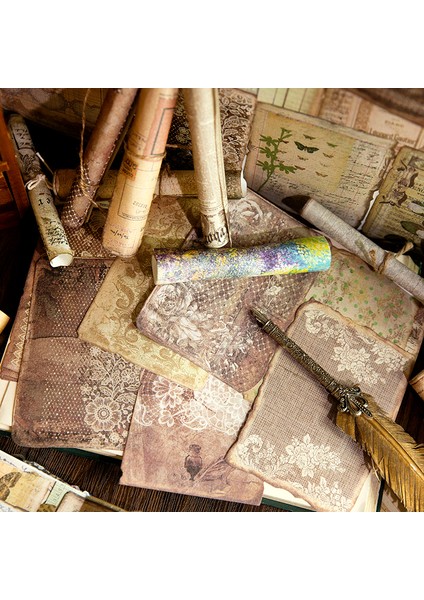 Stil 3 Vintage Çerçeve Dantel Dekoratif El Yazısı Mektup Kağıt Çiçek Diy Scrapbooking Malzeme Kağıt Arka Plan Kağıt Zanaat Dergisi (Yurt Dışından)