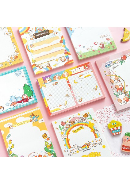 C 50 Sayfa Kawaii Dizüstü Mesaj Defteri Sevimli Planı Dizüstü Kawaii Ofis Malzemeleri Kore Kırtasiye Okul Malzemeleri (Yurt Dışından) modelleri