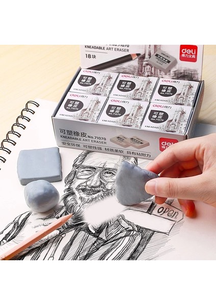 Mavi Deli Sanat Silgi Plastisite Kauçuk Yumuşak Yoğurma Silgi Sanatçı Çizim Tasarım Vurgulamak Kroki Hamuru Kırtasiye (Yurt Dışından) fiyatları