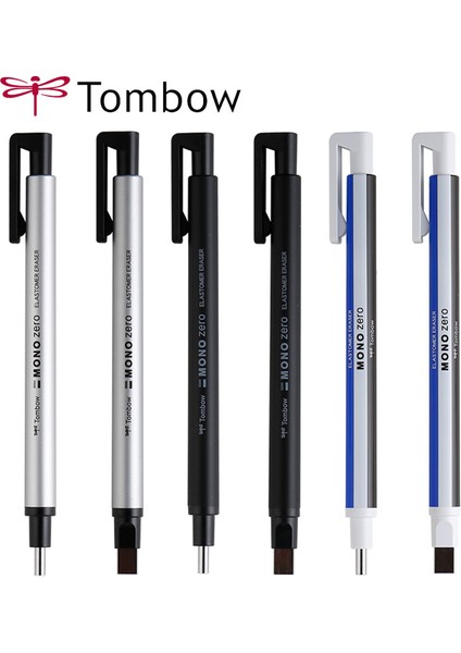 Siyah Set Tombow Mono Sıfır Silgi Mekanik Silgi Titiz Vurgulama Doldurulabilir Kalem Şekli Kauçuk Pres Tipi Okul Kırtasiye (Yurt Dışından)