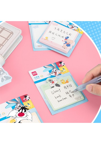4 Renk 4 Adet 4 Adet Deli BT100 Looney Tunes Bugs Bunny Pad Notlar Yapışkan Not Yapışkanlı Kawaii Bloknot Ofis Okul Kırtasiye (Yurt Dışından) fırsatları