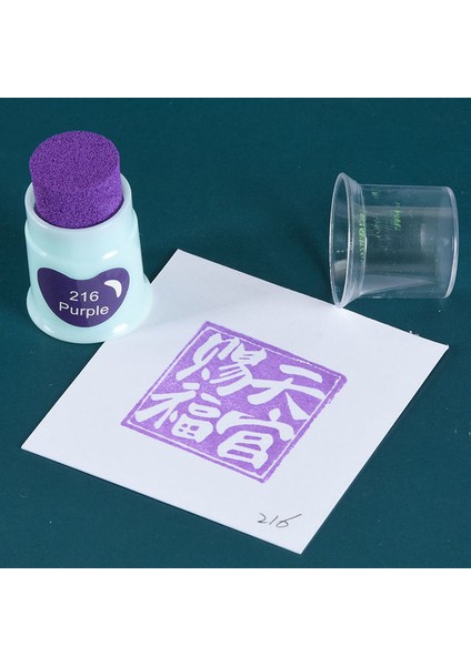 E Çin Tarzı Zarif Baskı Platformu Bakla Baskı Masası Kauçuk Bölüm El Hesabı Sıkıntı Mürekkebi Stempelkissen (Yurt Dışından)