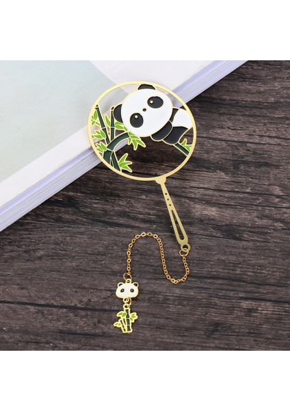 16 Çin Tarzı Metal Retro Panda Imi Metal Kolye Içi Boş Kitap Klipsi Püskül Sayfalandırma Işareti Kırtasiye Hediye Okul Malzemeleri (Yurt Dışından)